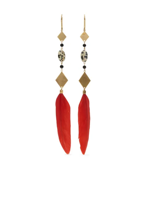 ISABEL MARANT Dancing Feather earrings 
