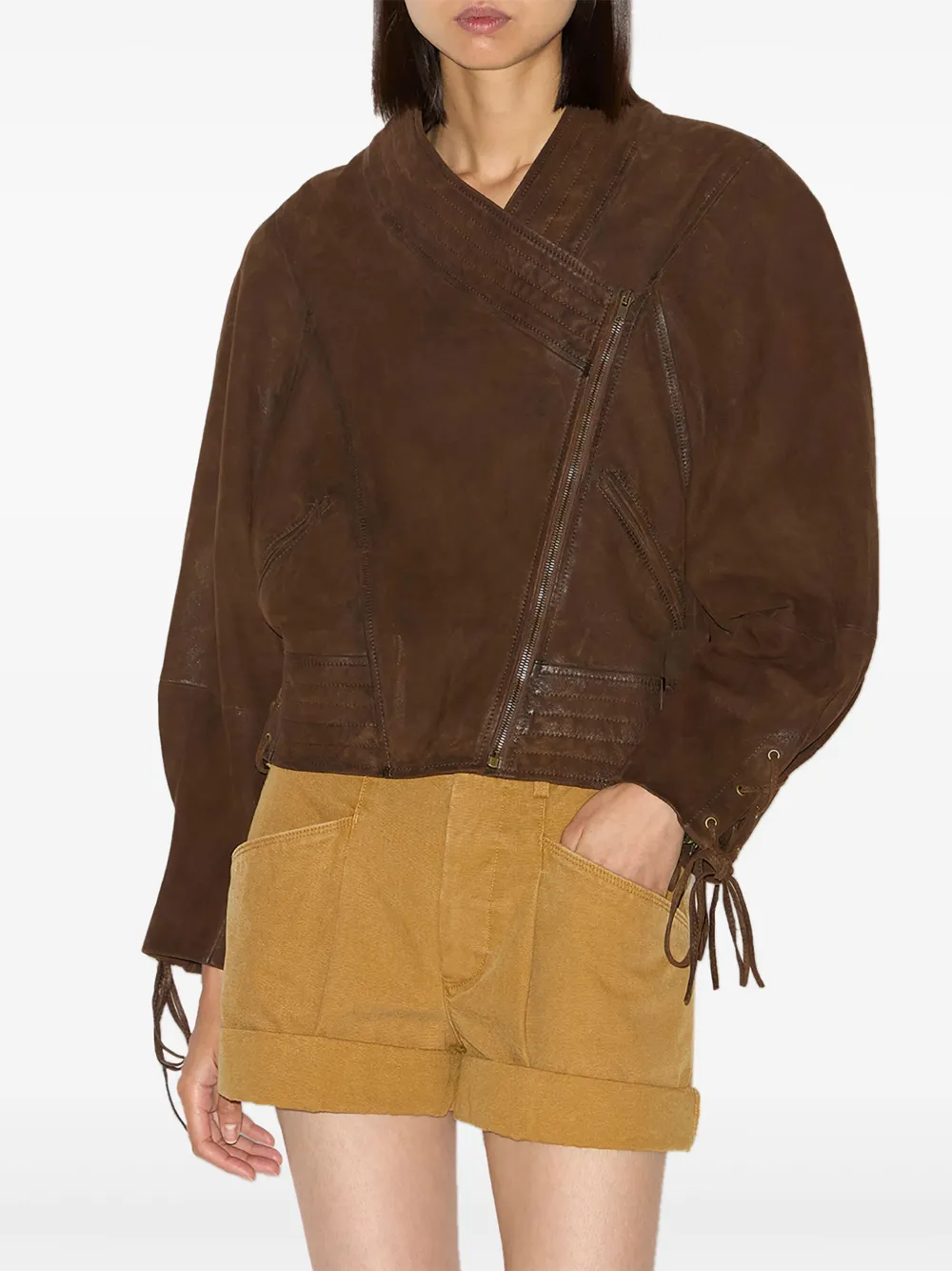 Isabel Marant Edina Jacket In ブラウン