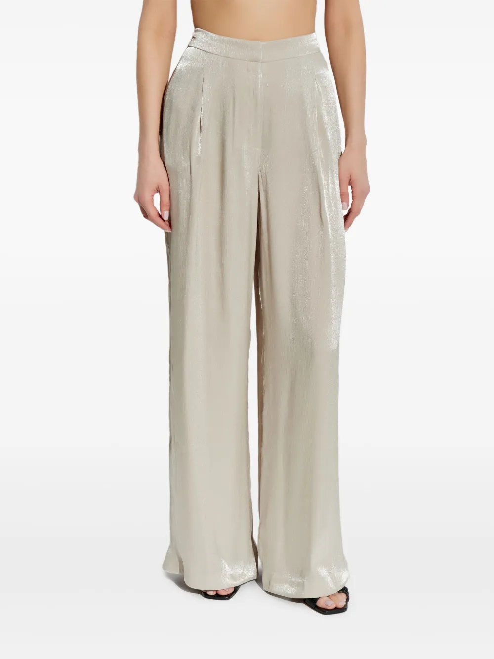 Michael Kors Broek met gesmockt detail Goud