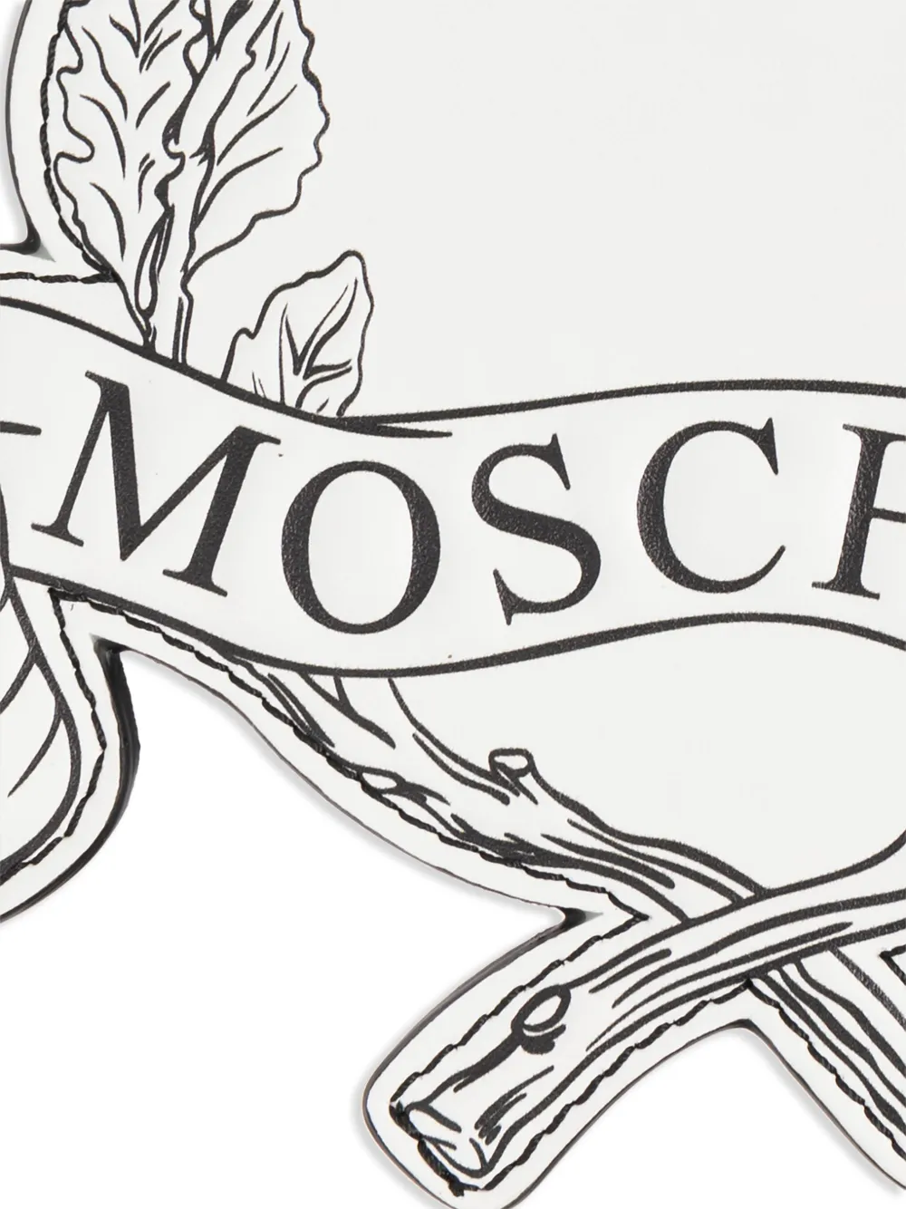 Moschino Sleutelhanger met logoprint Wit