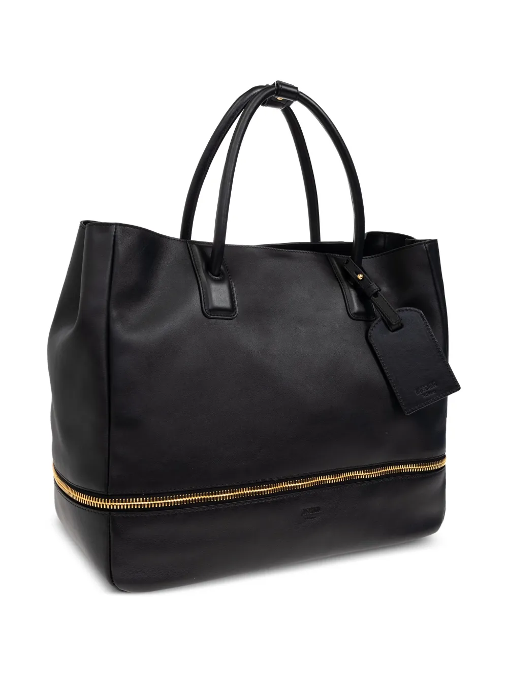Moschino Shopper met ritsdetail Zwart