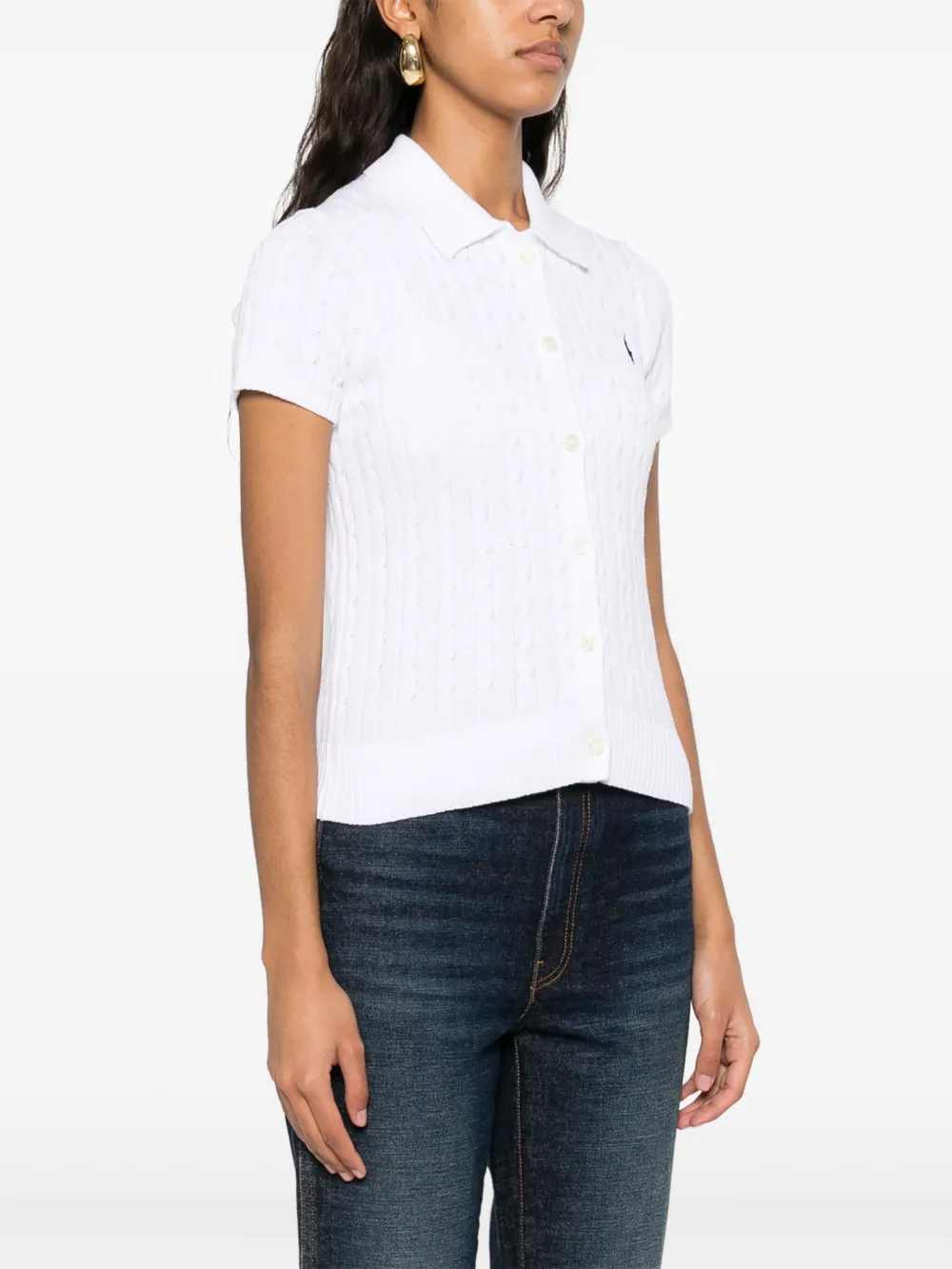 Polo Ralph Lauren Kabelgebreid vest Wit