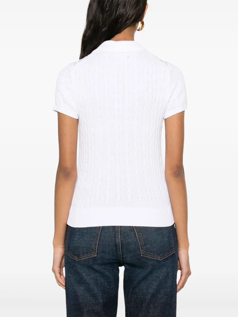 Polo Ralph Lauren Kabelgebreid vest Wit