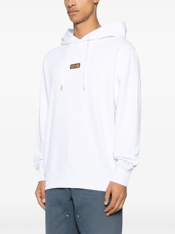 Versace Jeans Couture ロゴプレート パーカー | ホワイト