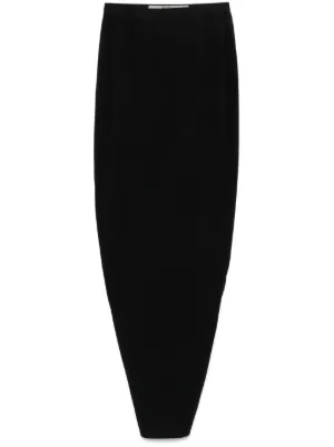 Rick Owens サイハイスリット スカート | ブラック | FARFETCH JP
