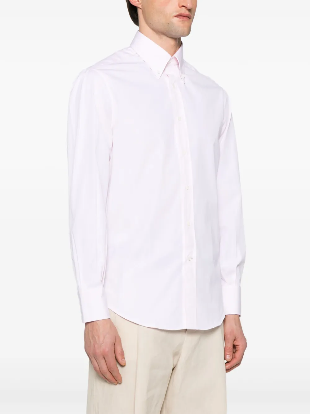 Brunello Cucinelli Katoenen overhemd Roze