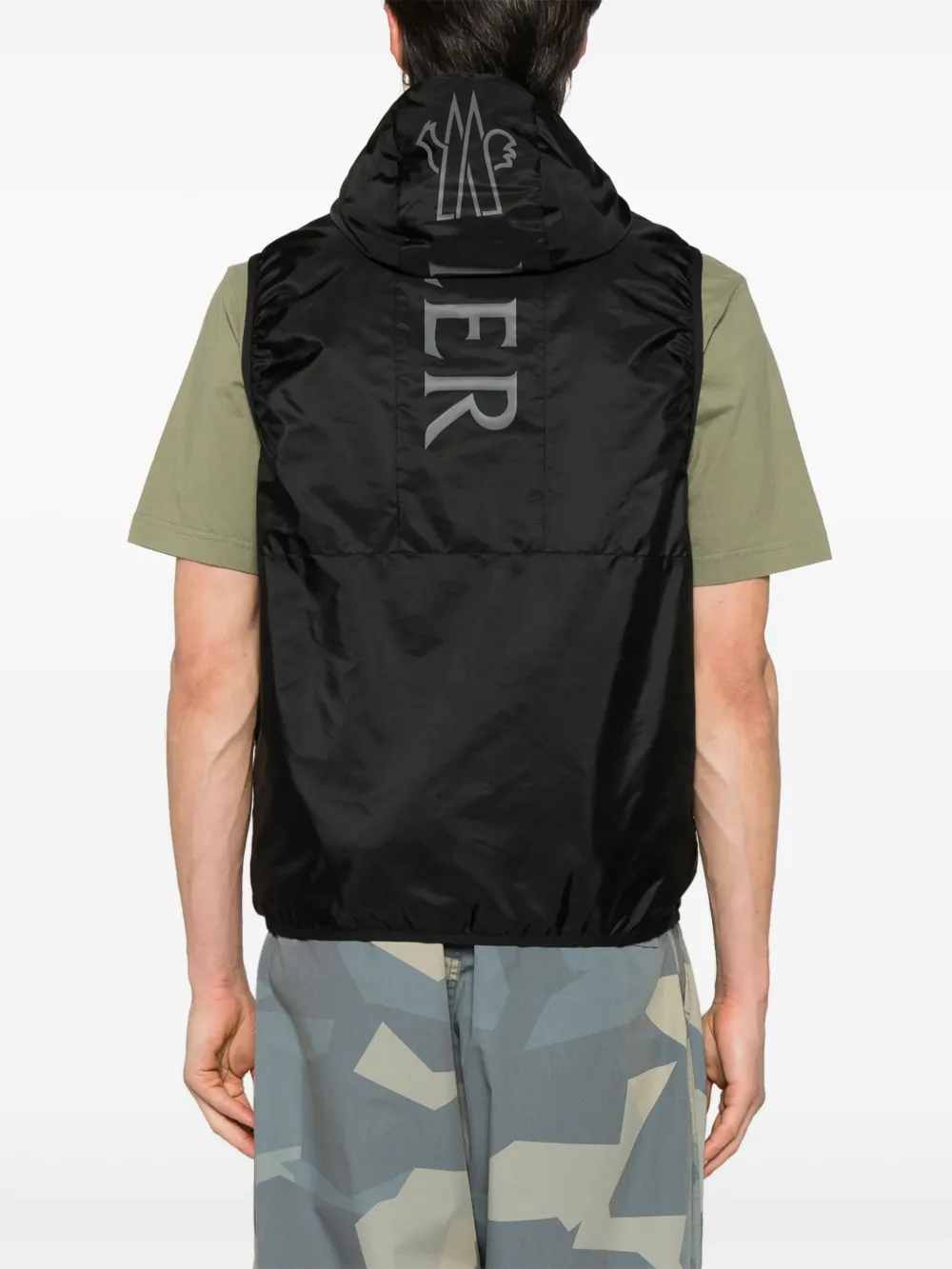 Moncler Men Moretan Nylon Vest In Black