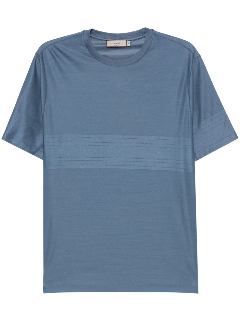 Canali コットン Tシャツ - ブルー Canali コットン Tシャツ - ブルー
