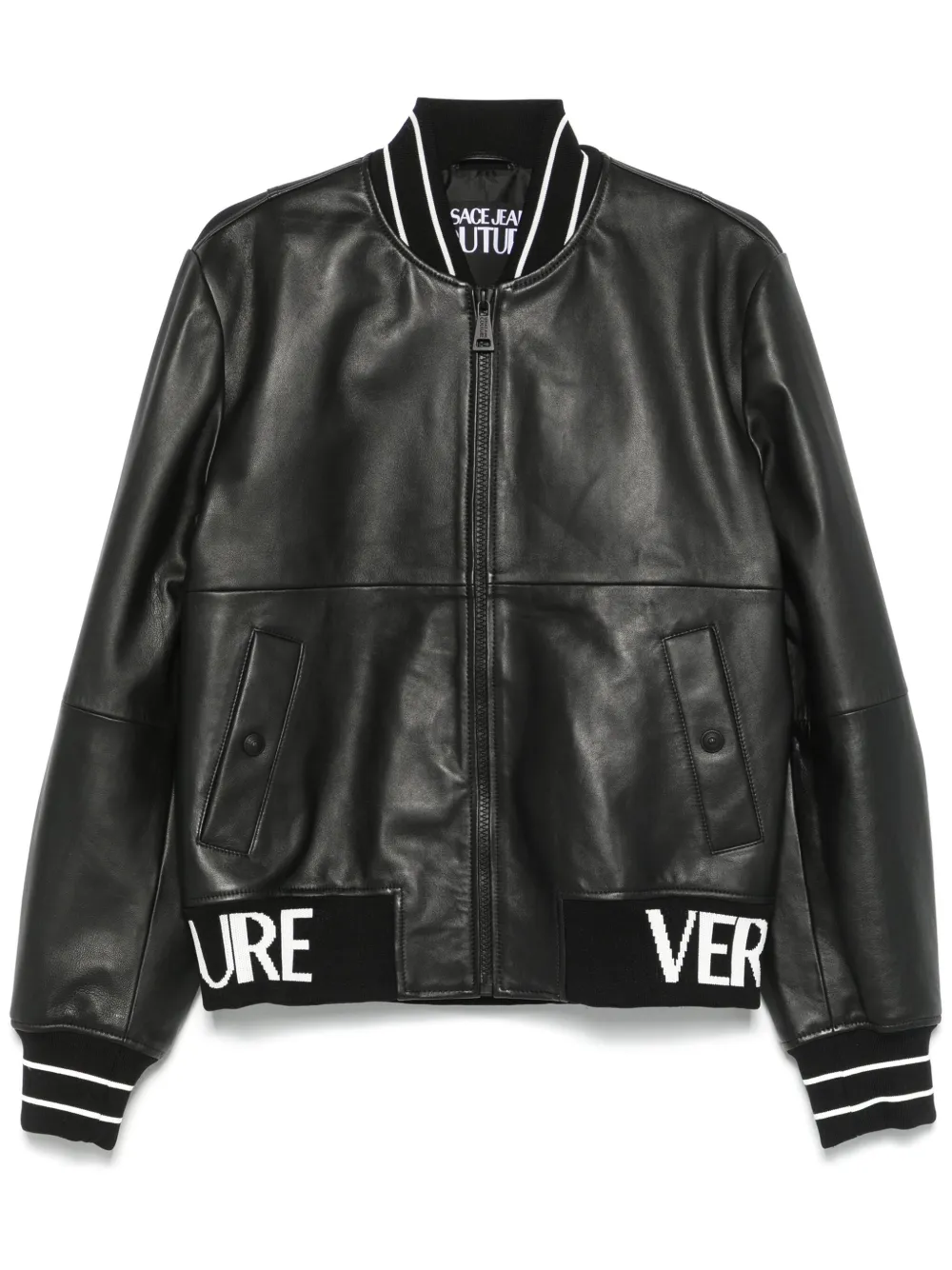 Versace Jeans Couture Giacca con logo jacquard | nero | Image 1