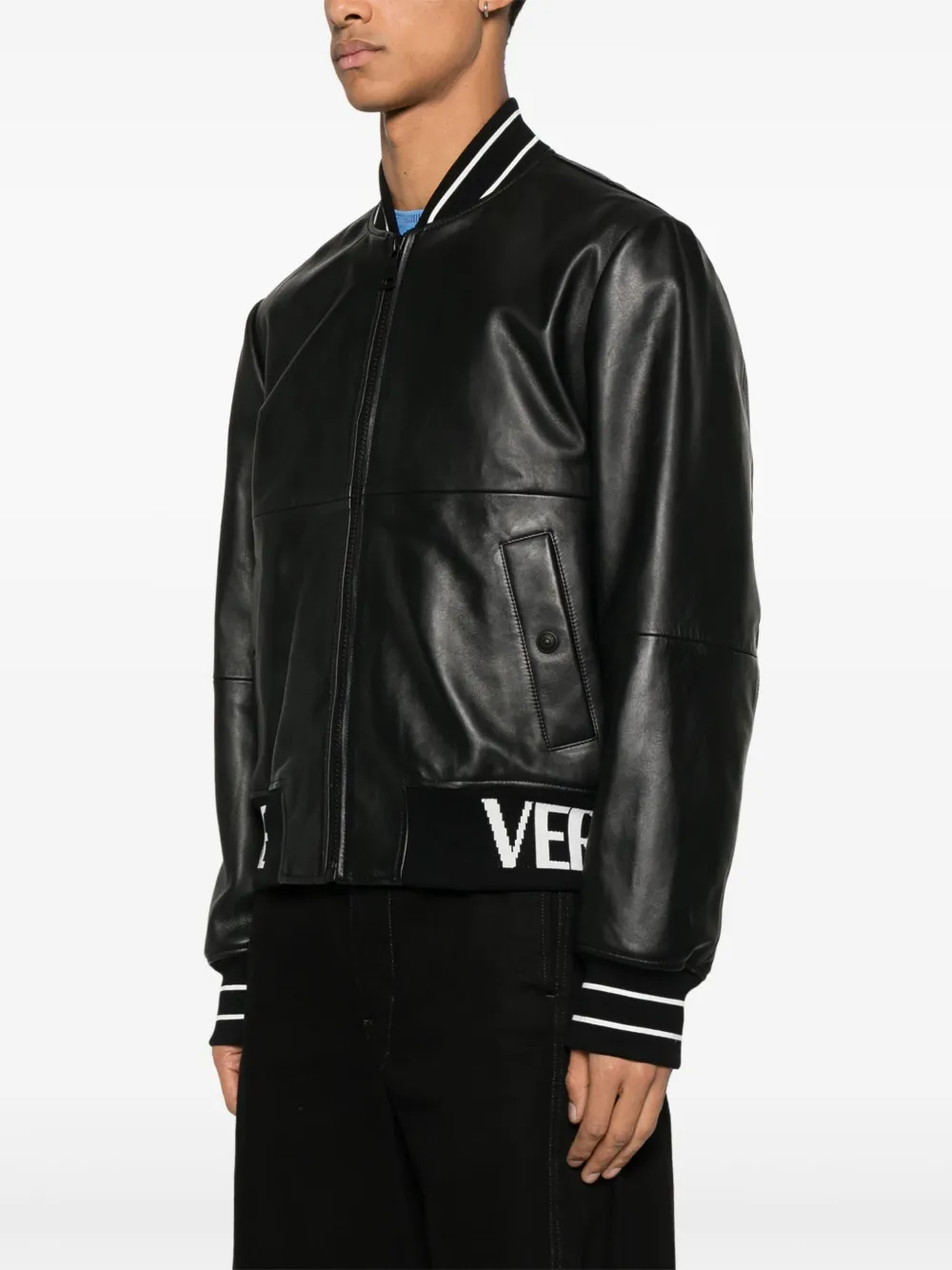 Versace Jeans Couture Giacca con logo jacquard | Giacche | Image 3