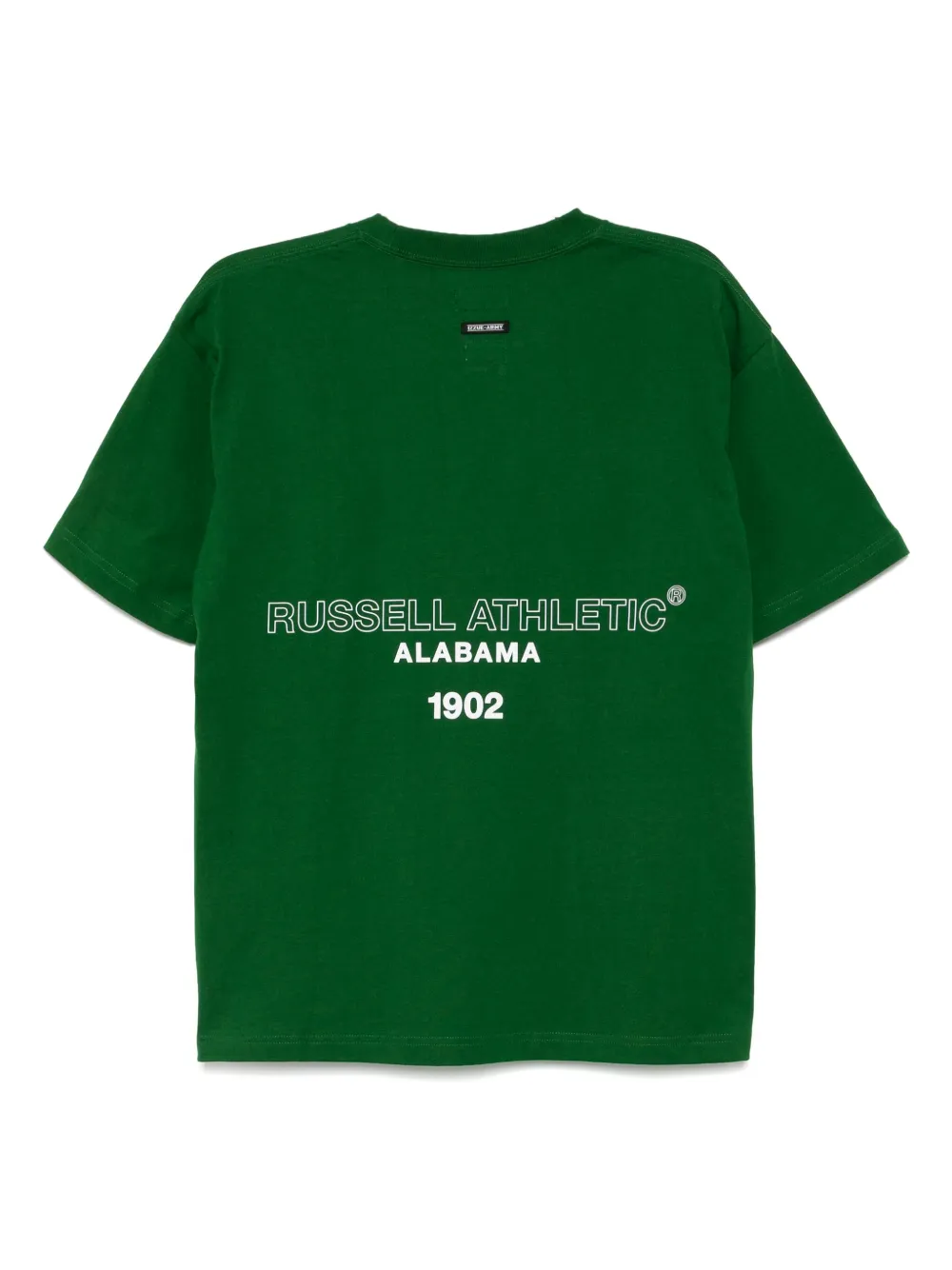 izzue logo-embroidered T-shirt - Groen