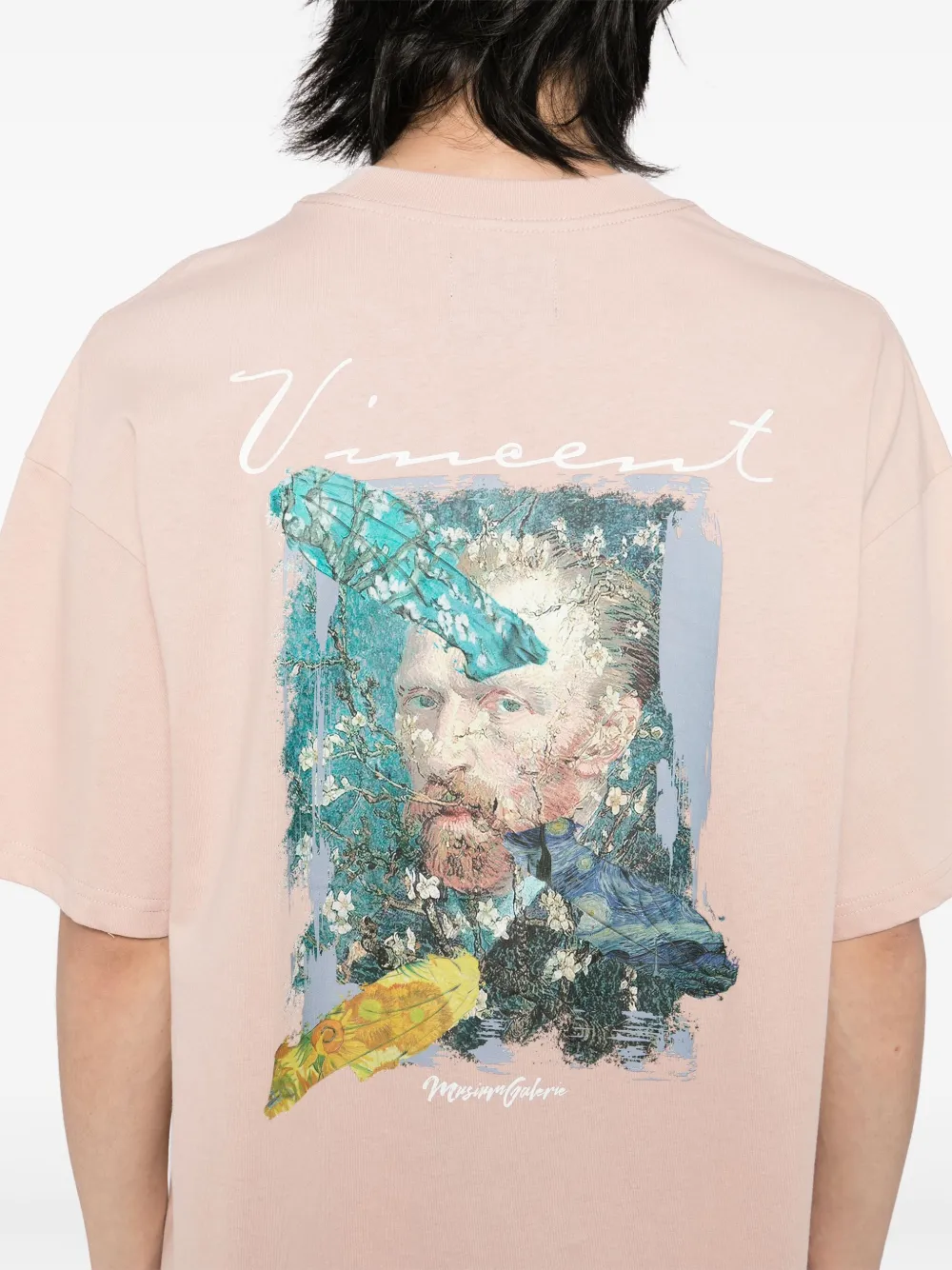 Musium Div. T-shirt met grafische print Roze