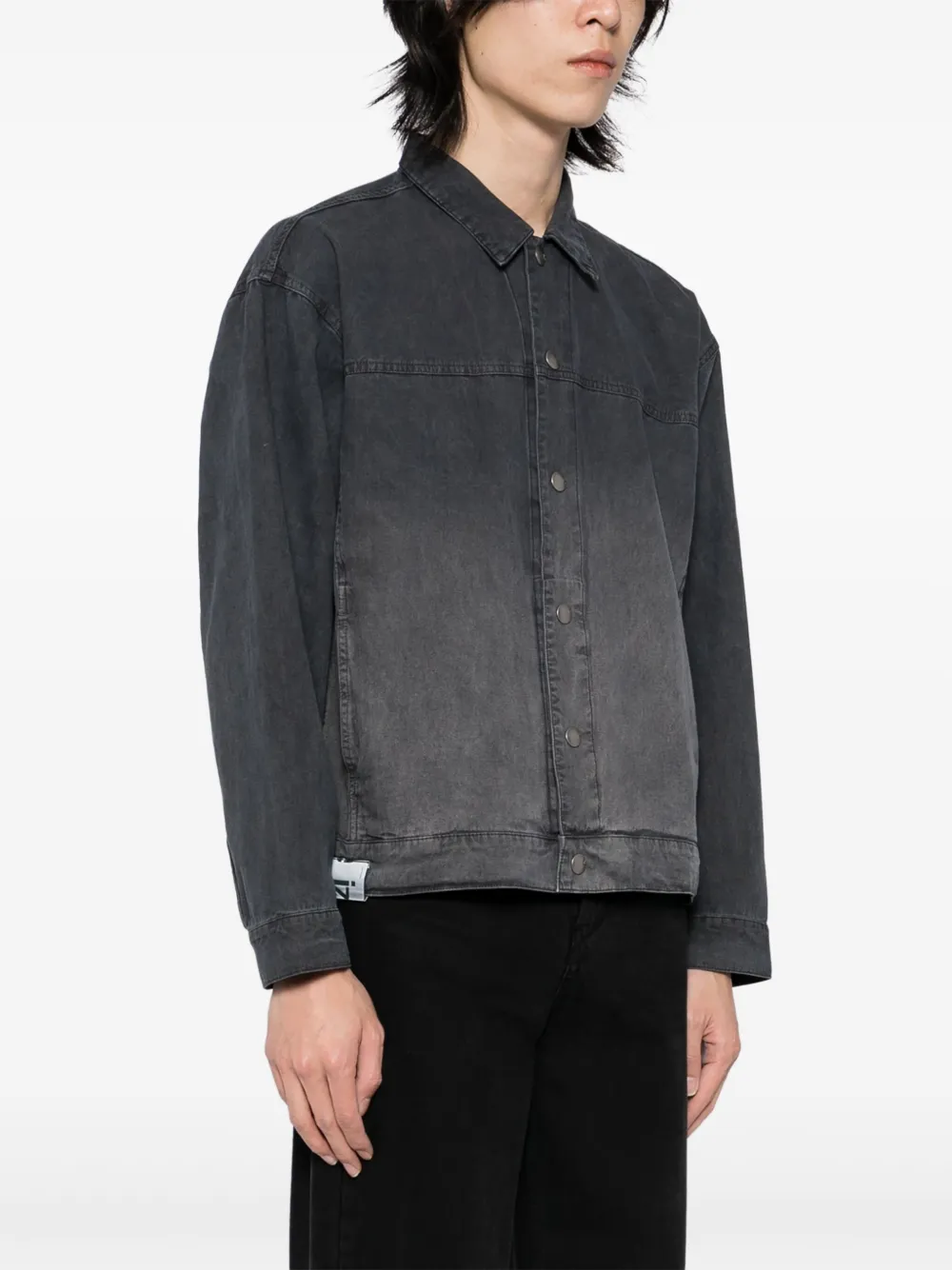 izzue Katoenen shirtjack Grijs