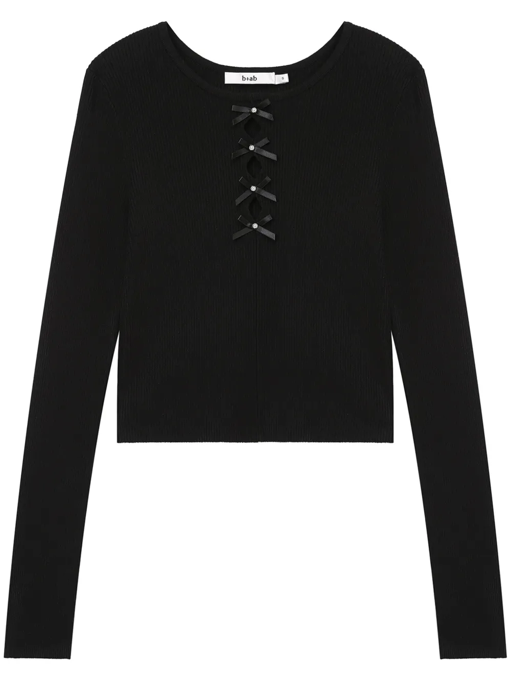 b+ab Top con dettaglio cut-out | nero | Image 1