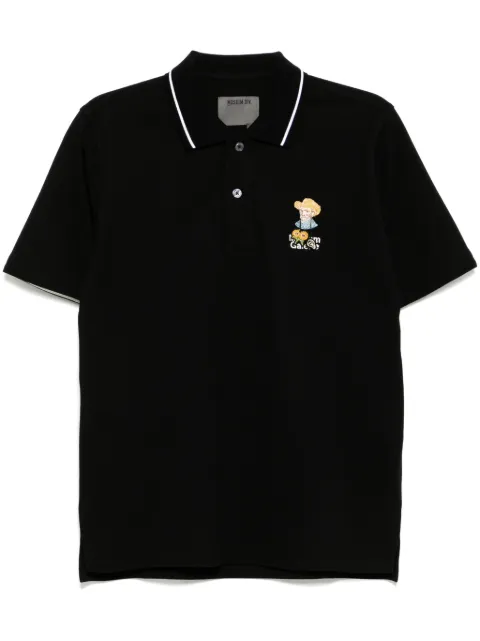 Musium Div. embroidered polo shirt