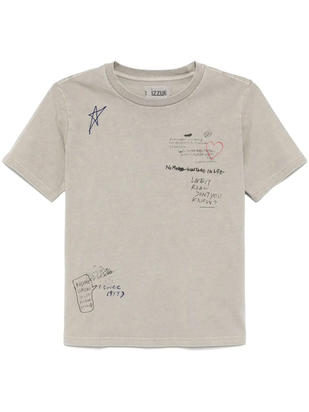 izzue playera con estampado gráfico | neutro | Image 1