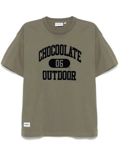 CHOCOOLATE logo-print T-shirt