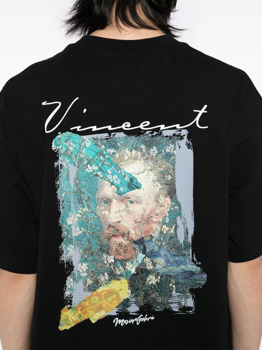 Musium Div. T-shirt met grafische print Zwart
