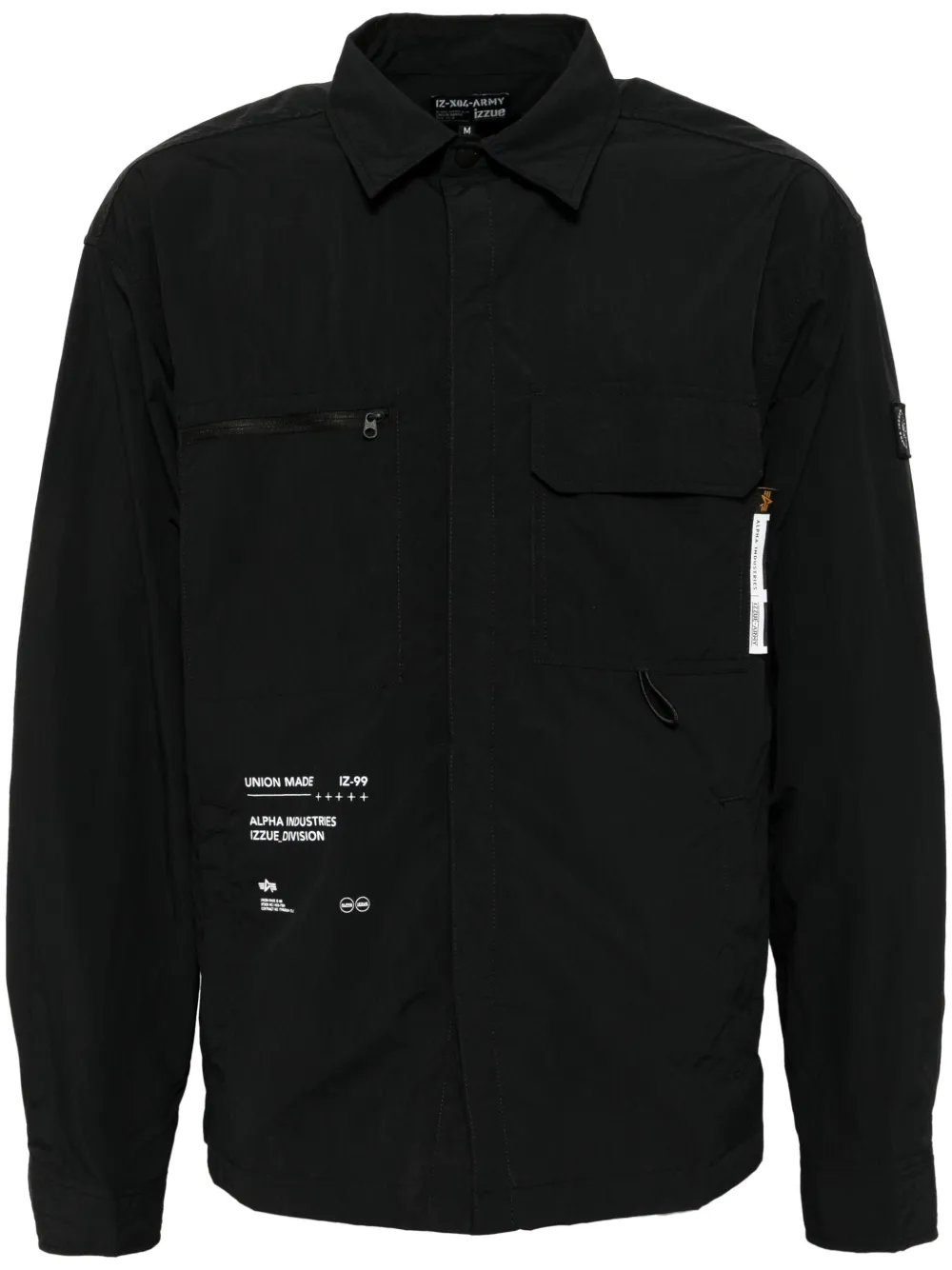 Izzue Cargo shirtjack Zwart