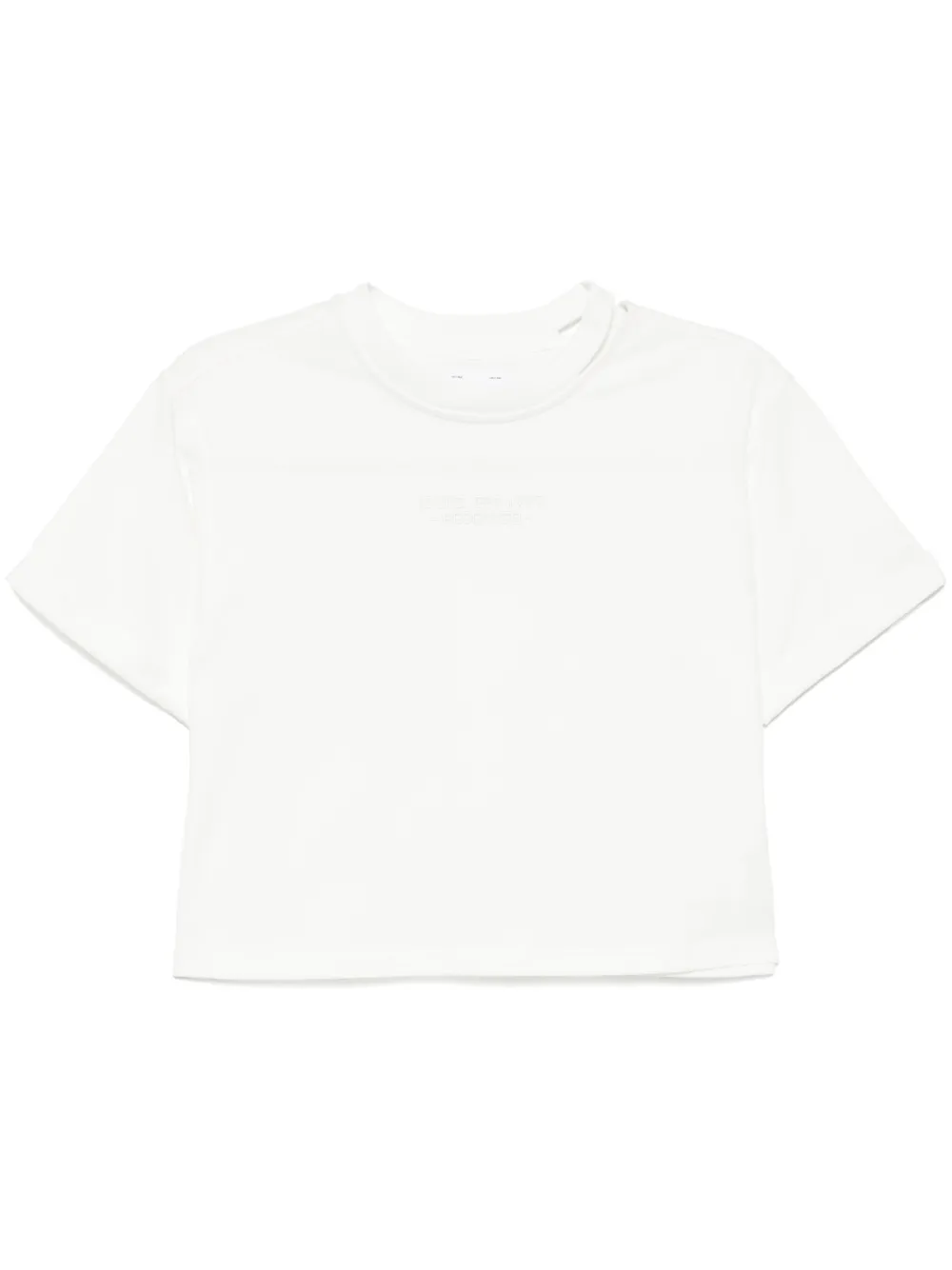 logo-embroidered T-shirt