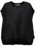 izzue crew-neck T-shirt - Black