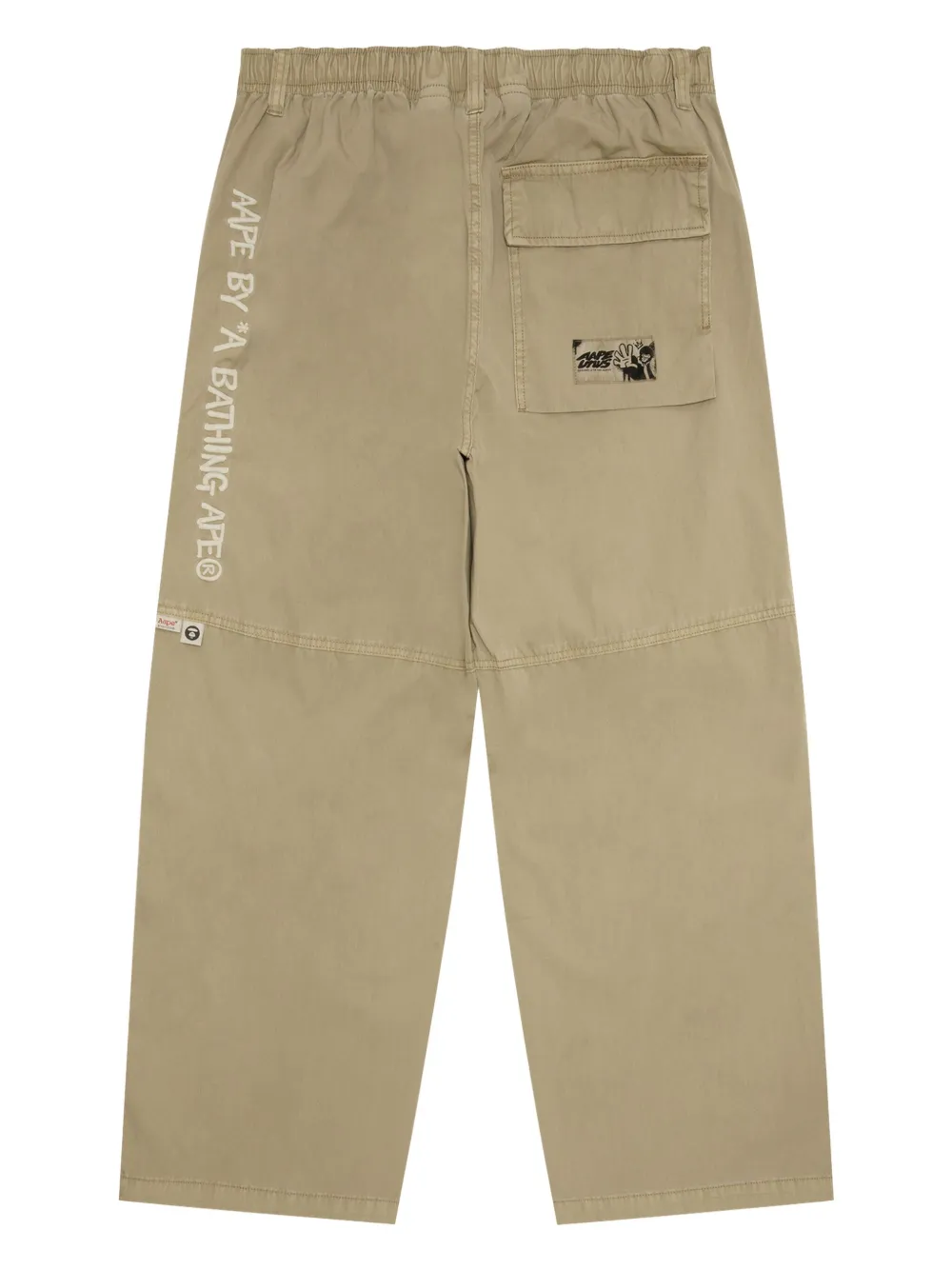 AAPE BY *A BATHING APE wide-leg trousers - Beige