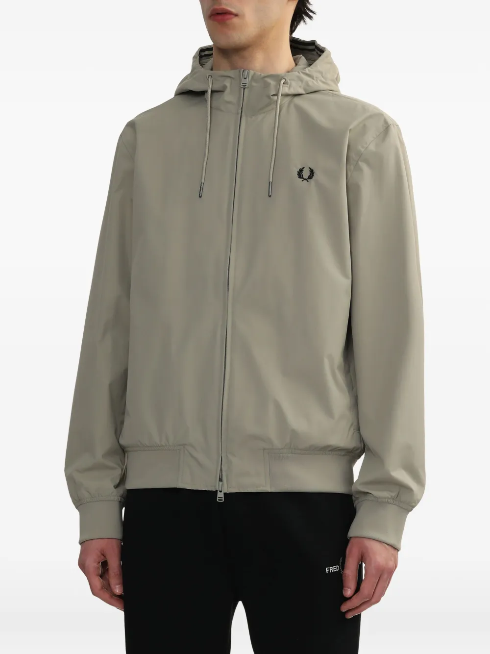 Fred Perry Jack met geborduurd logo Grijs
