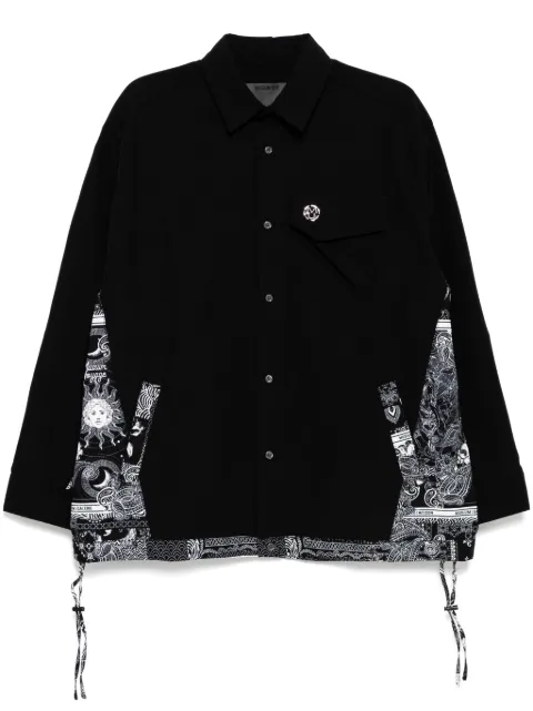 Musium Div. panelled shirt