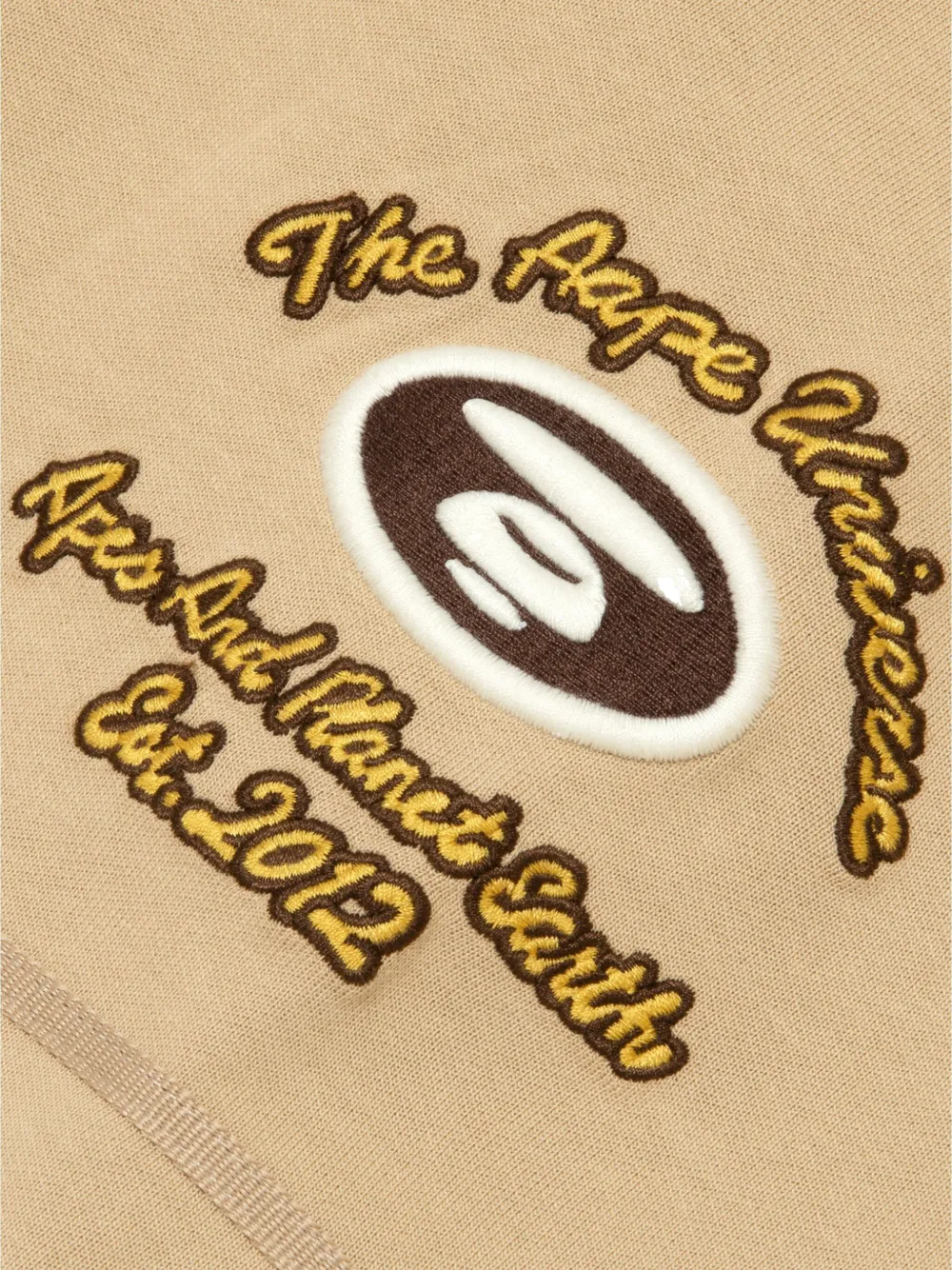 AAPE BY *A BATHING APE Overhemd met logoprint Beige