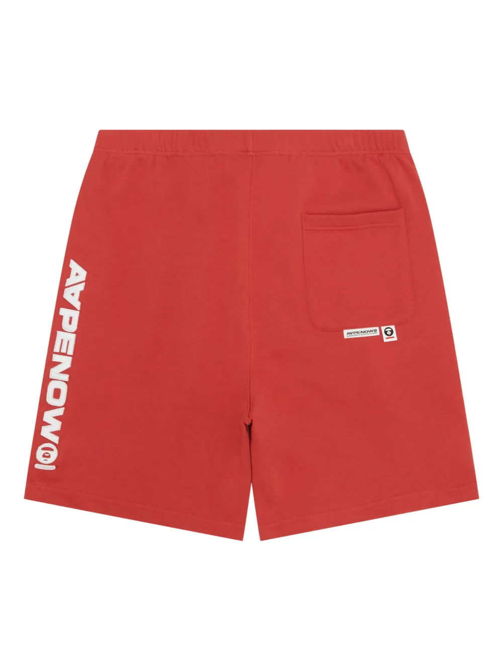 AAPE BY *A BATHING APE® Shorts met logopatch - Rood