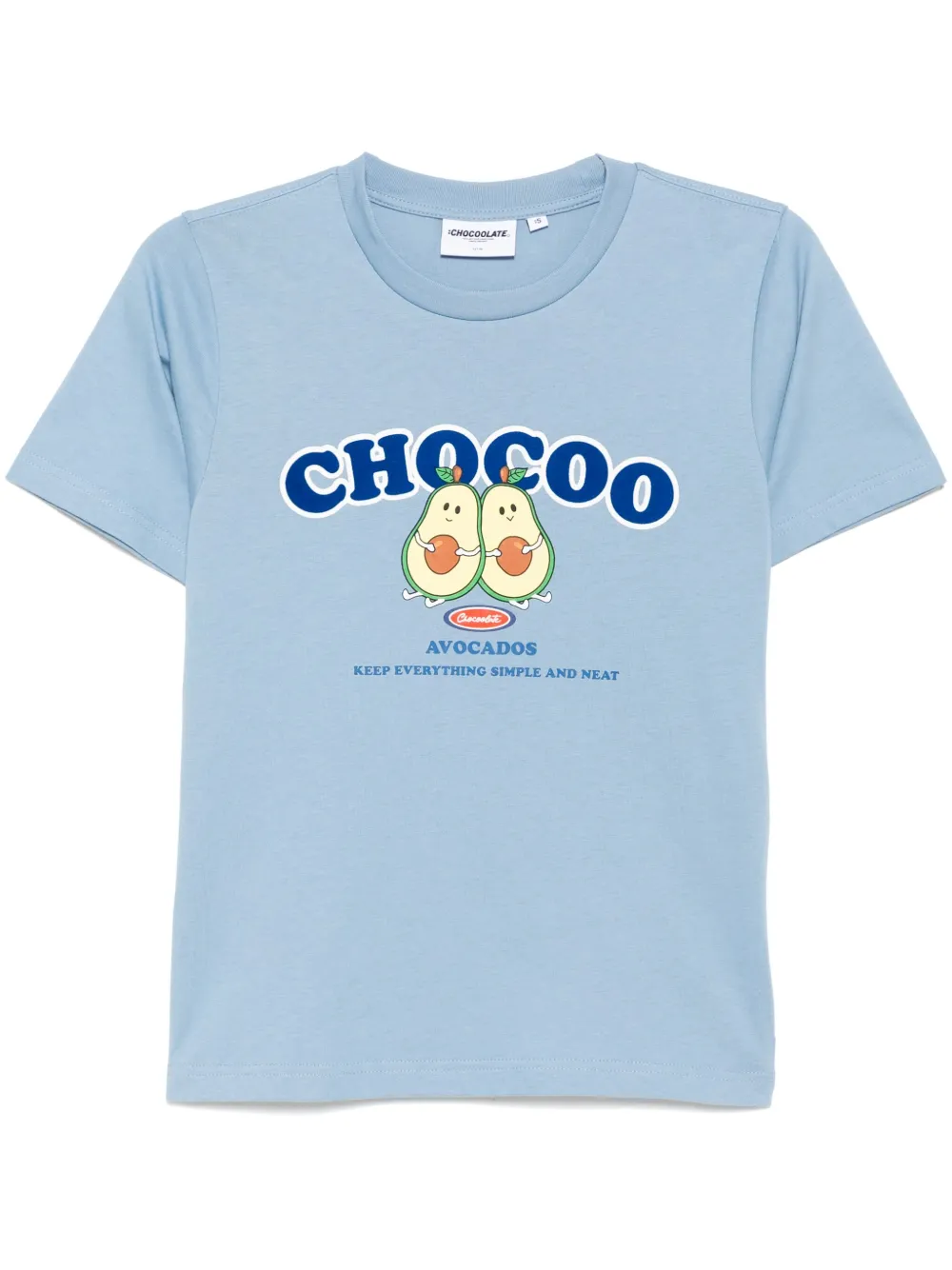 CHOCOOLATE T-Shirt mit grafischem Print | Blau | Image 1