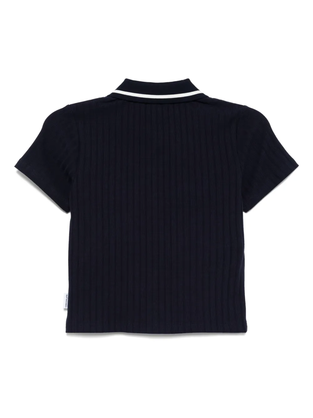 CHOCOOLATE Ribgebreide polotop - Blauw