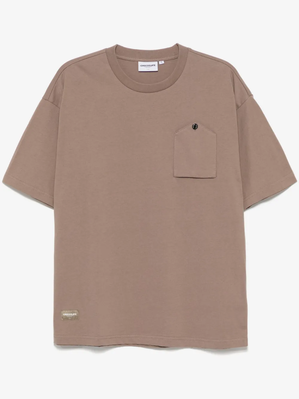 CHOCOOLATE t-shirt à patch logo | tons neutres | Image 1