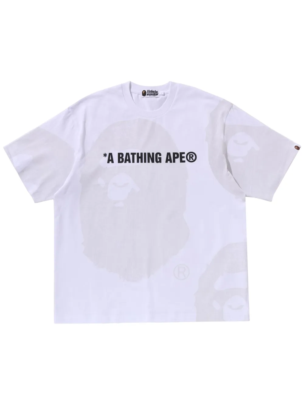 A BATHING APE® playera con logo estampado | blanco | Image 1