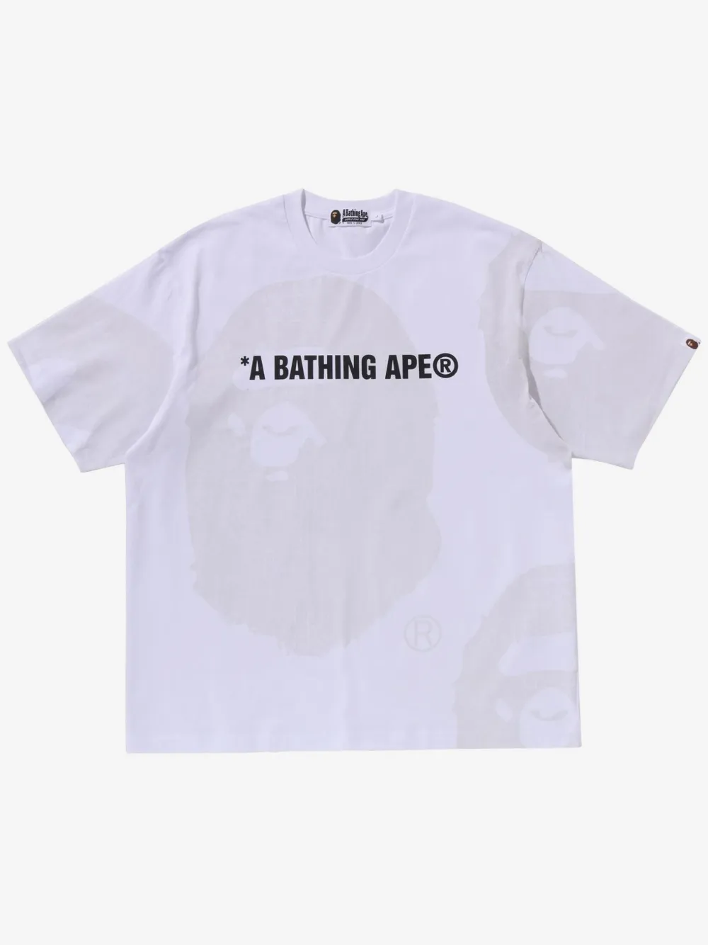 A BATHING APE® playera con logo estampado | blanco | Image 1