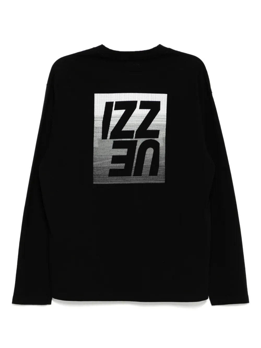 Izzue T-shirt met logoprint - Zwart