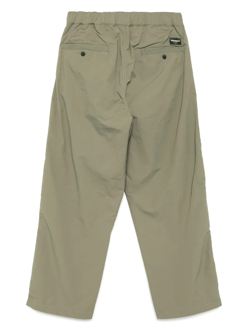 CHOCOOLATE Broek met logoprint - Groen