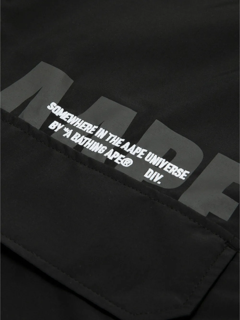 AAPE BY *A BATHING APE Overhemd met logoprint Zwart