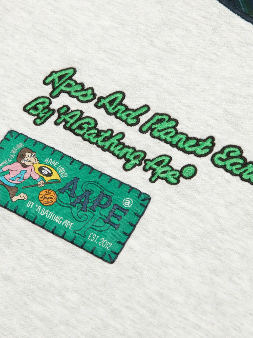 AAPE BY *A BATHING APE Overhemd met logoprint Grijs