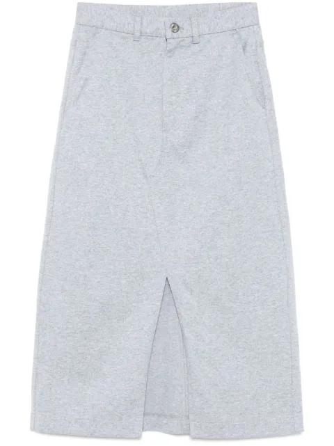 CHOCOOLATE logo-embroidered skirt
