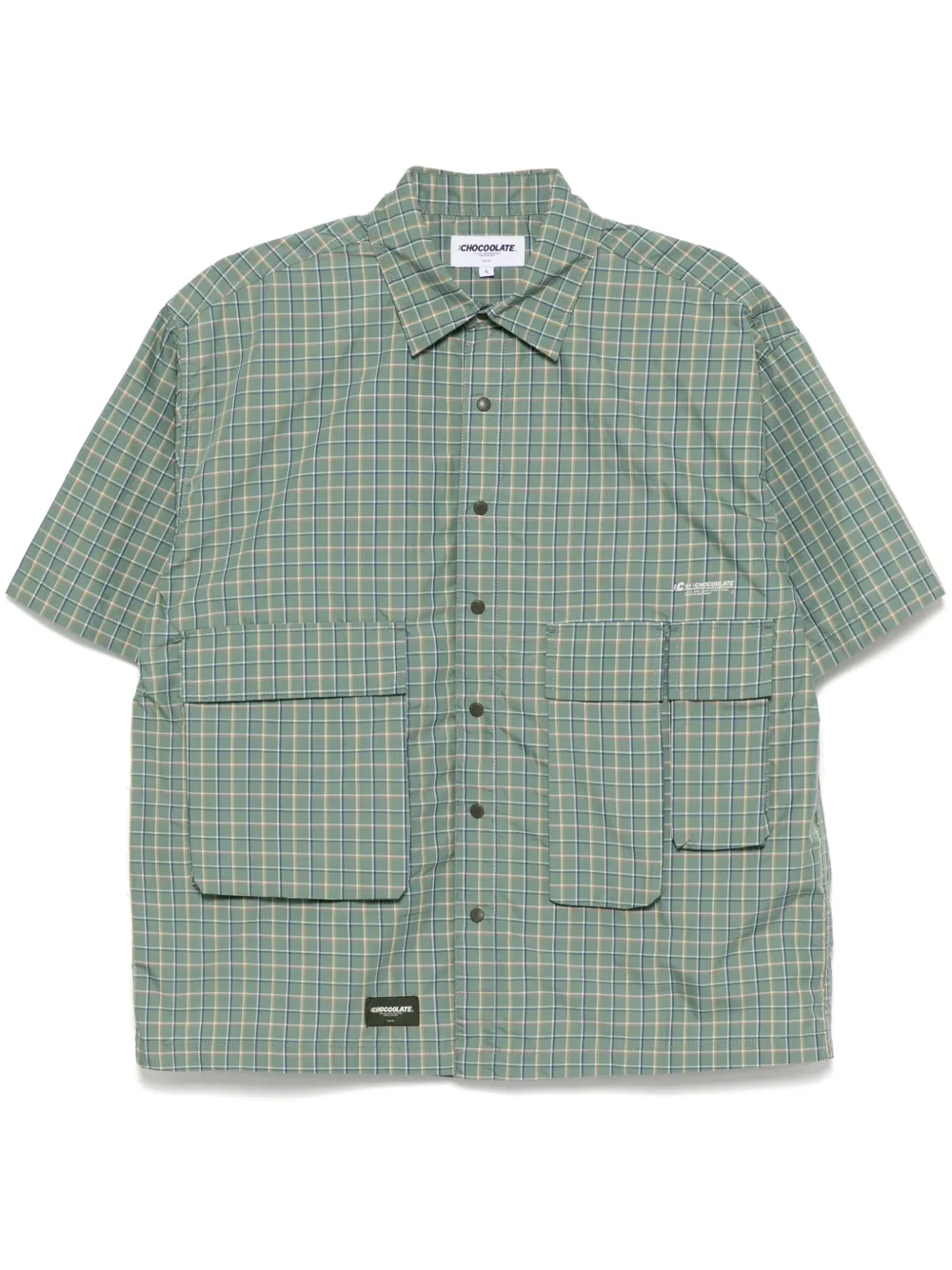 CHOCOOLATE camisa con cuadros estampados | verde | Image 1