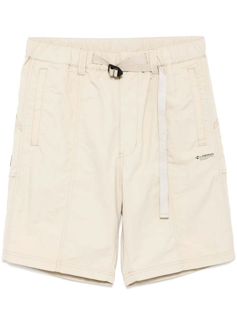 CHOCOOLATE logo-print shorts | Neutrals | Image 1