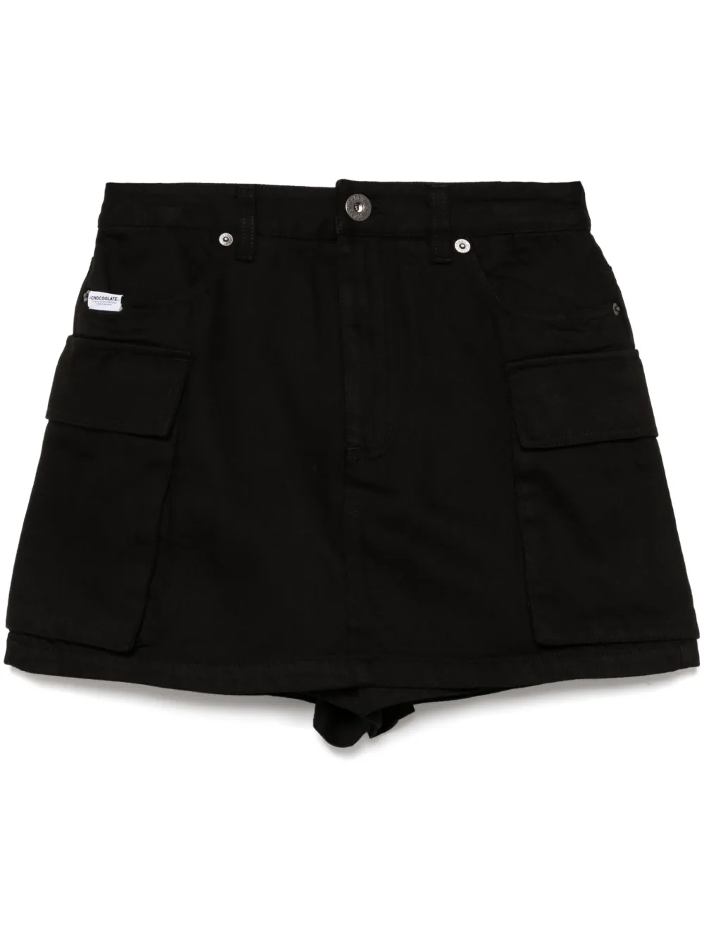 CHOCOOLATE jupe-short en jean | noir | Image 1