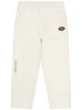 AAPE BY *A BATHING APE® logo-patch trousers - Neutrals