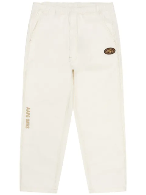 AAPE BY *A BATHING APE® pantalones con parche del logo