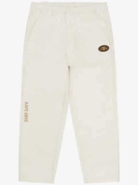 AAPE BY *A BATHING APE® pantalones con parche del logo