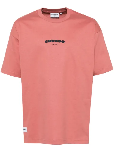 CHOCOOLATE logo-print T-shirt