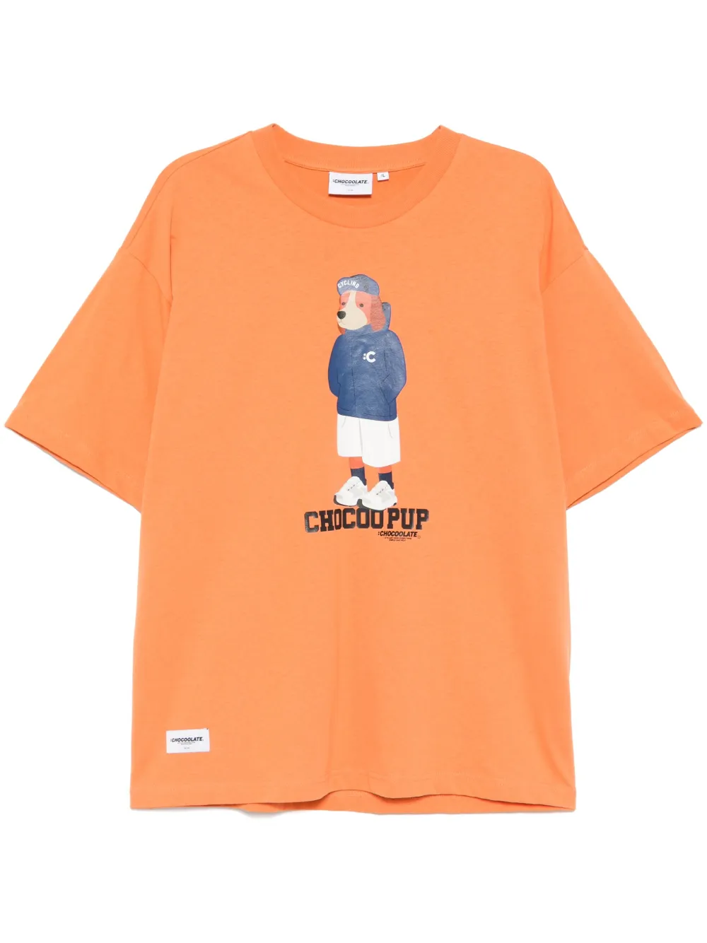 CHOCOOLATE T-Shirt mit grafischem Print | Orange | Image 1