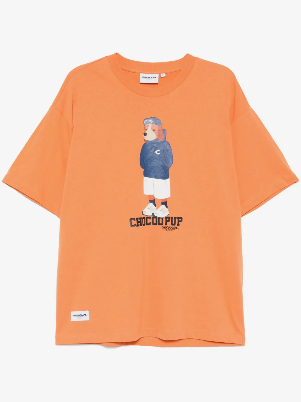CHOCOOLATE graphic-print t-shirt | Orange | Image 1