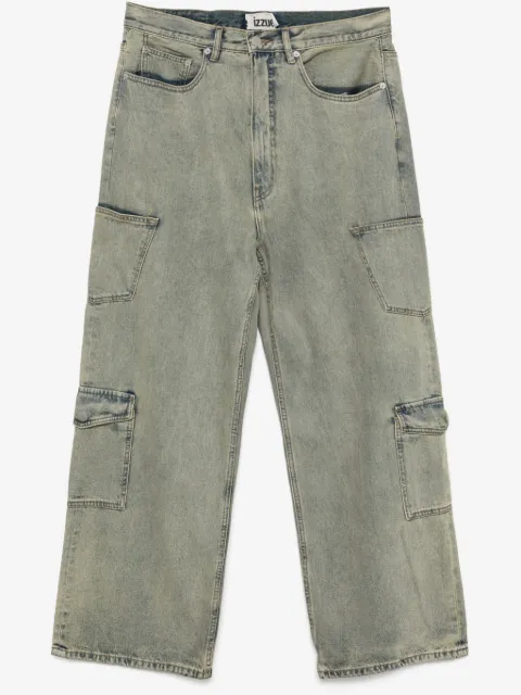 izzue cargo wide-leg jeans